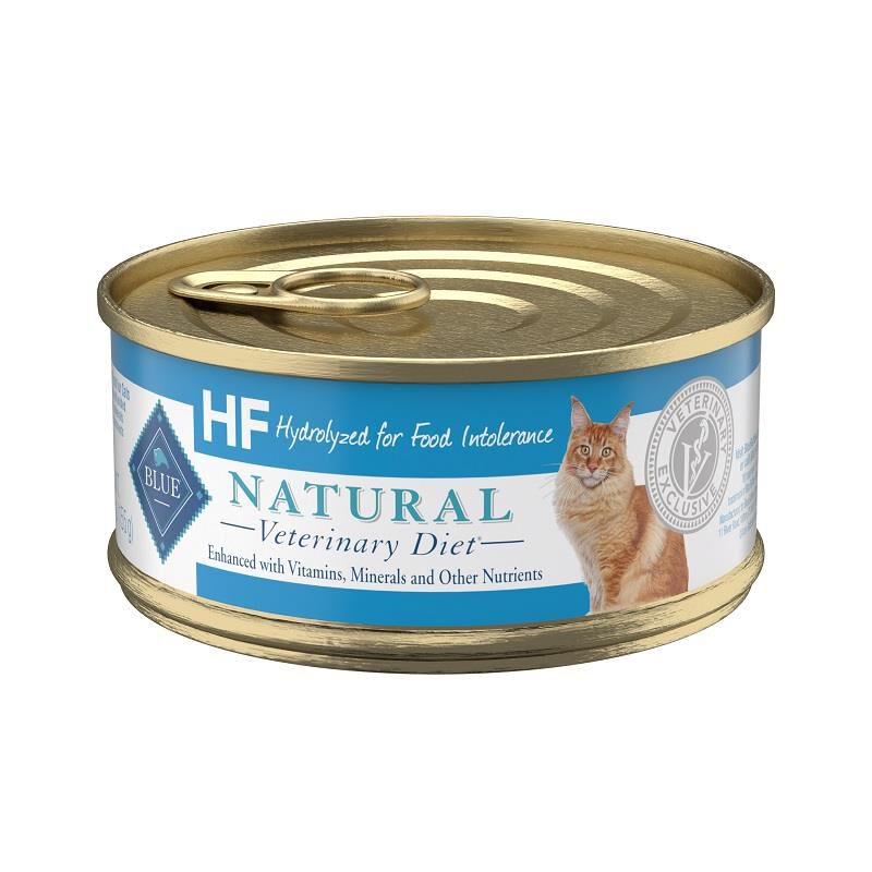 Blue Buffalo Natural Veterinary Diet HF Hydrolyzed for Food Intolerance Cat Food 24 x 5.5 oz Cans